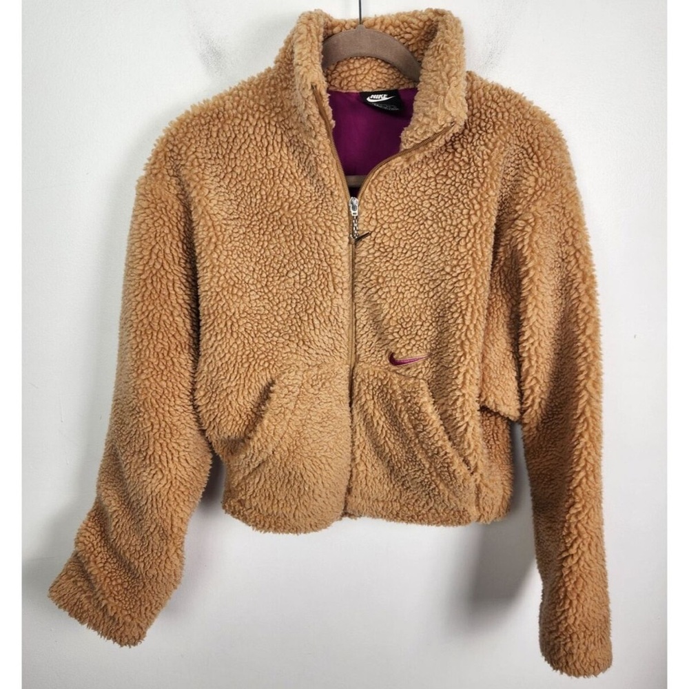 Nike Sherpa Cropped Teddy Jacket